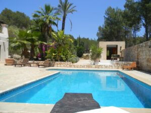 Beautiful Tropical Garden and Swimming Pool at Can Lua, Ibiza
