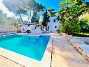 Beautiful Tropical Garden and Swimming Pool at Can Lua, Ibiza