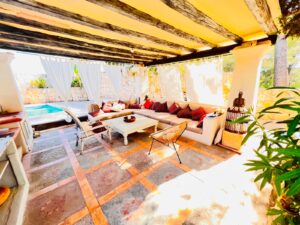 Beautiful Tropical Garden and Swimming Pool at Can Lua, Ibiza