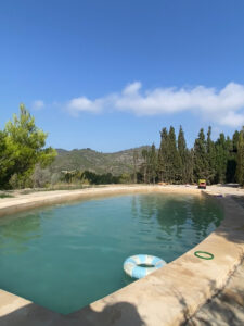 Stunning private pool with panoramic views at a 3-bedroom villa in Cala San Vicente.