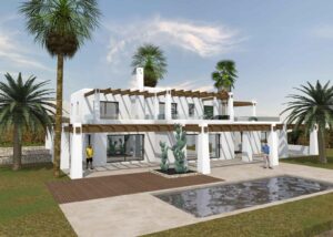 Authentic Ibiza finca for sale in Santa Gertrudis with mature olive garden and private 11,500m² plot