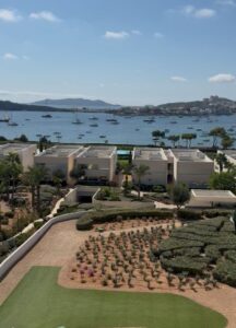 Frontline sea penthouse in Talamanca Ibiza with private rooftop pool and Mediterranean views