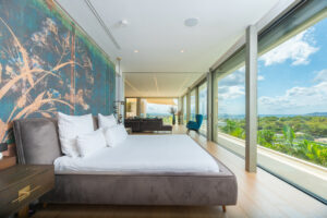 Luxury master bathroom with freestanding tub in Ibiza premium property