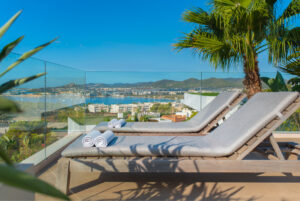 Luxury villa in Cap Martinet Ibiza with infinity pool and Mediterranean Sea views